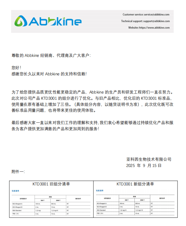 产品升级通知函